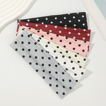 跨境欧美新款波点瑜伽弹力发带时尚圆点发饰运动健身吸汗束发带