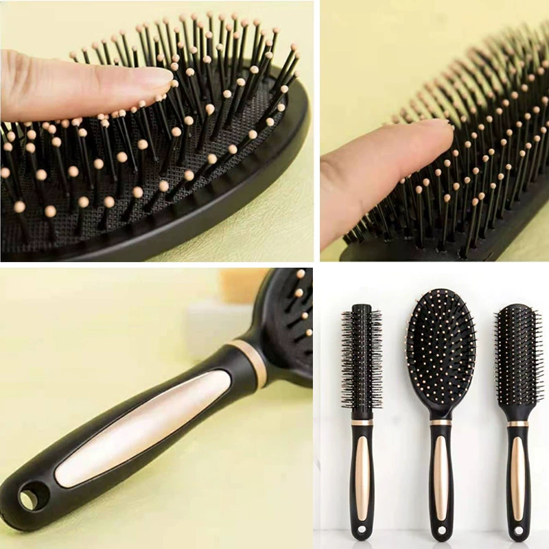 Curly brush for men and women, soft heel, air bag, cute round massager