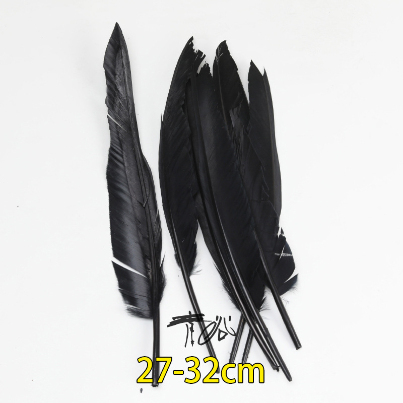 Plumas negras al por mayor DIY accesorios de decoración de ropa accesorios escenas de diseño de fábrica de plumas tienda directa