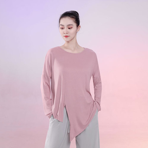 Modern dance practice attire, unisex, for ballet, jazz, and Latin performances - flowing, open-crotch top.