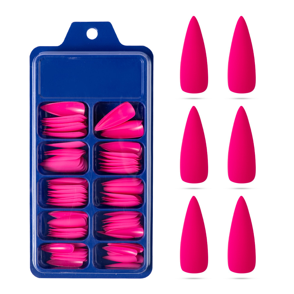 Mode Couleur Unie Abs Ongles Correctifs 100 Pieces display picture 3