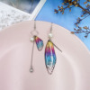 Fresh fashionable brand long earrings with tassels for bride, European style