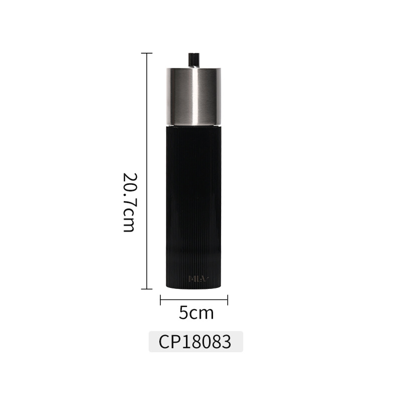 Molinillo de pimienta manual doméstico molino de polvo botella de condimento artefacto comercial fresco molino de pimienta molino de sal marina