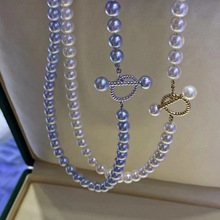 DIY珍珠配件 S925银小号金色银色OT扣 珍珠项链手链搭扣8382
