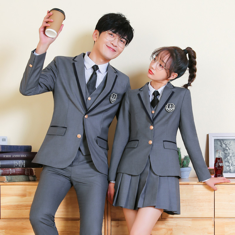 Spring New Style College-Style Suit Japanese Sweet-Cool Pleated Skirt Set Kindergarten Teacher Uniform Jk Uniform Workwear