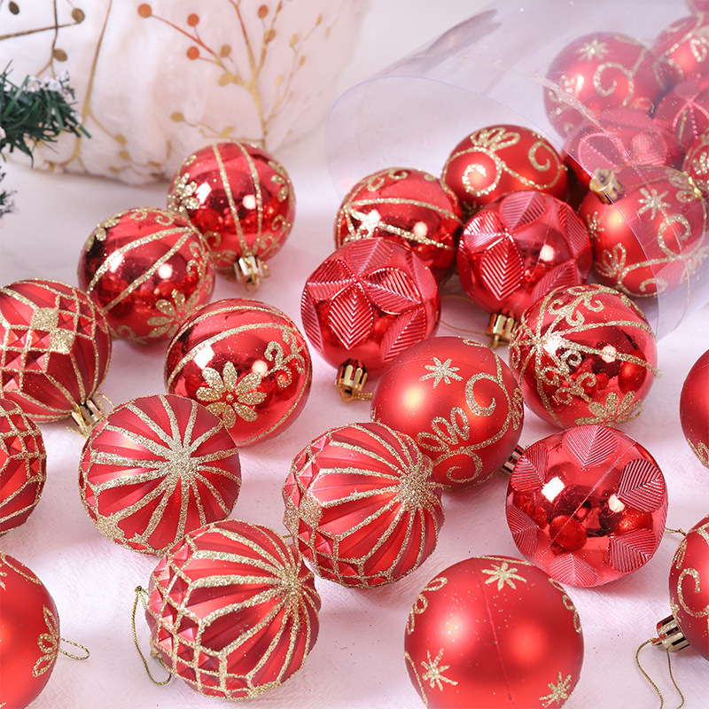 Amazon transfronterizo para Navidad galvanizado bola de luz árbol de Navidad colgante set set set bolas de Navidad galvanizado pintura