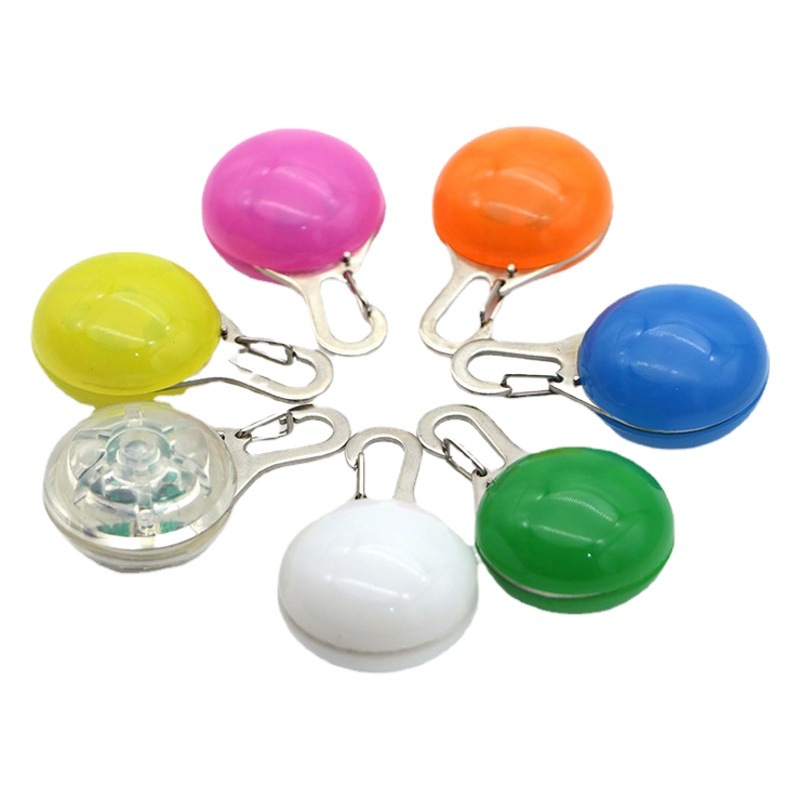 Mascota colgante LED perro caminando luminoso colgante perro anti-perdido Bell etiqueta mascota entrega de una pieza