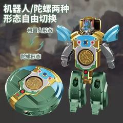 新款儿童变形机器人指尖陀螺创意陀螺无聊解压益智小玩具礼物批发