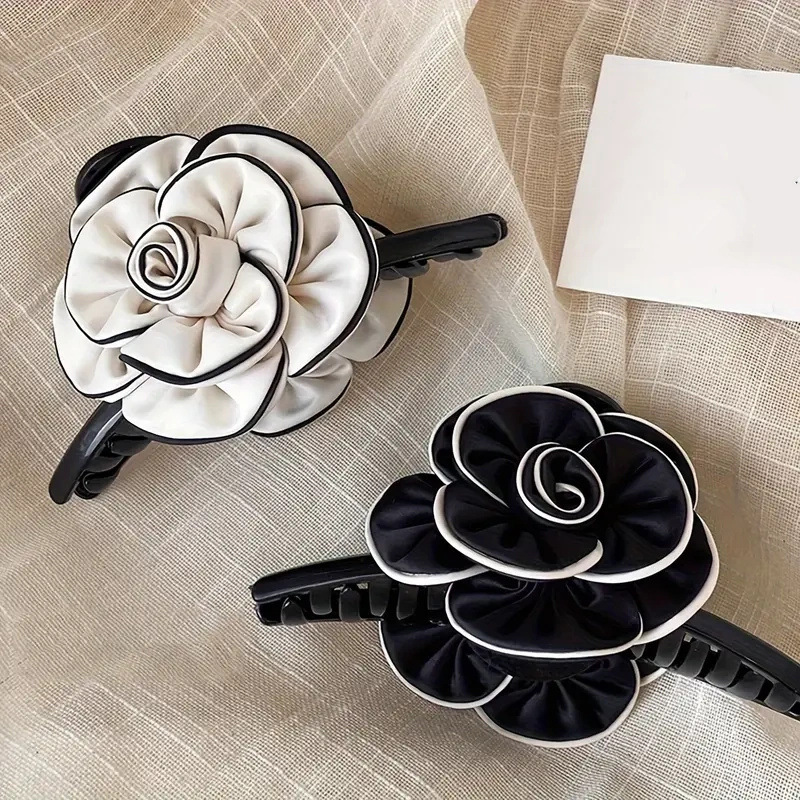 All Seasons Season Elegant Retro Sweet Women's Mountain Flower Horse Hair Tie Hair Claws
