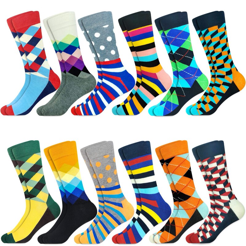 Mens Dress Socks Argyle Crazy Pat Men's Formal Socks Diamond Pattern Cotton Mid-Calf Socks Mens Dress Socks Argyle Crazy Pat Men's Formal Socks Diamond Pattern Cotton Mid-Calf Socks