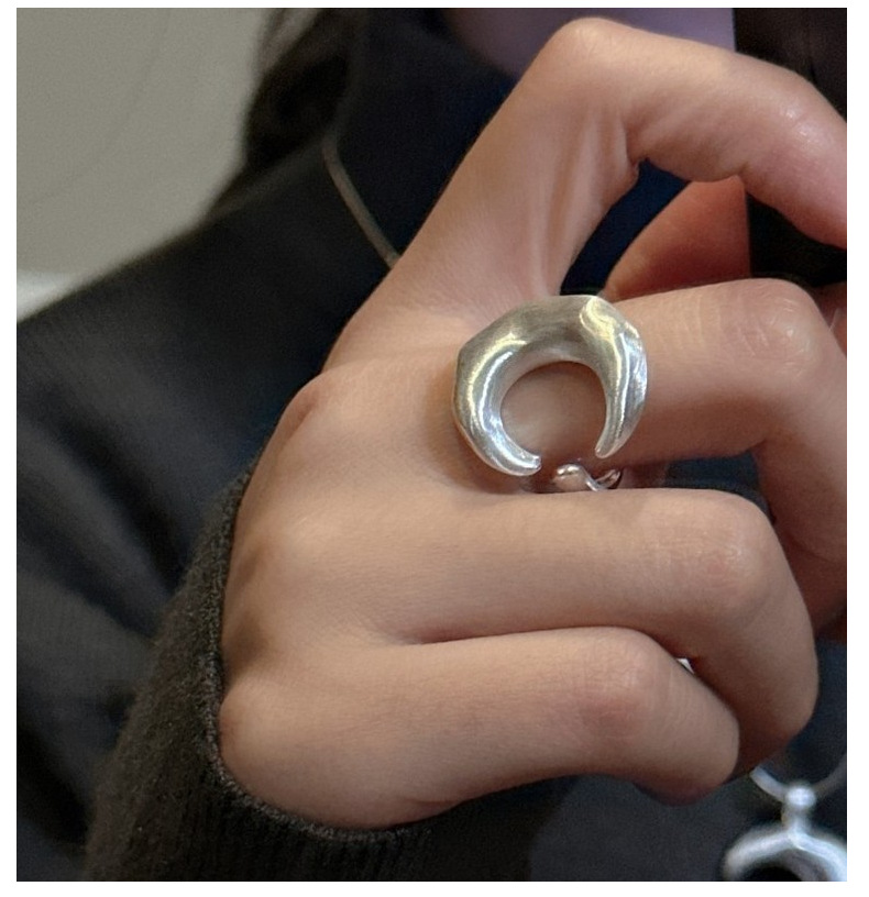 Daily Occasion 925 Sterling Silver Geometric Rings 925 Sterling Silver Rings