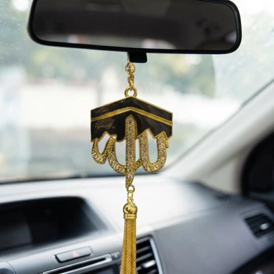 Car hanging Zinc Alloy Tianfang Zunming Diamond-Encrusted Hollow - gold