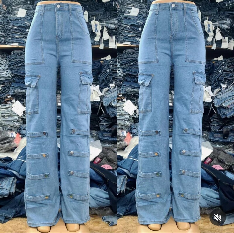 Wholesale of Boyfriend Jeans Brand New In-Stock Women's Jeans Boyfriend Cargo Pants Wholesale
