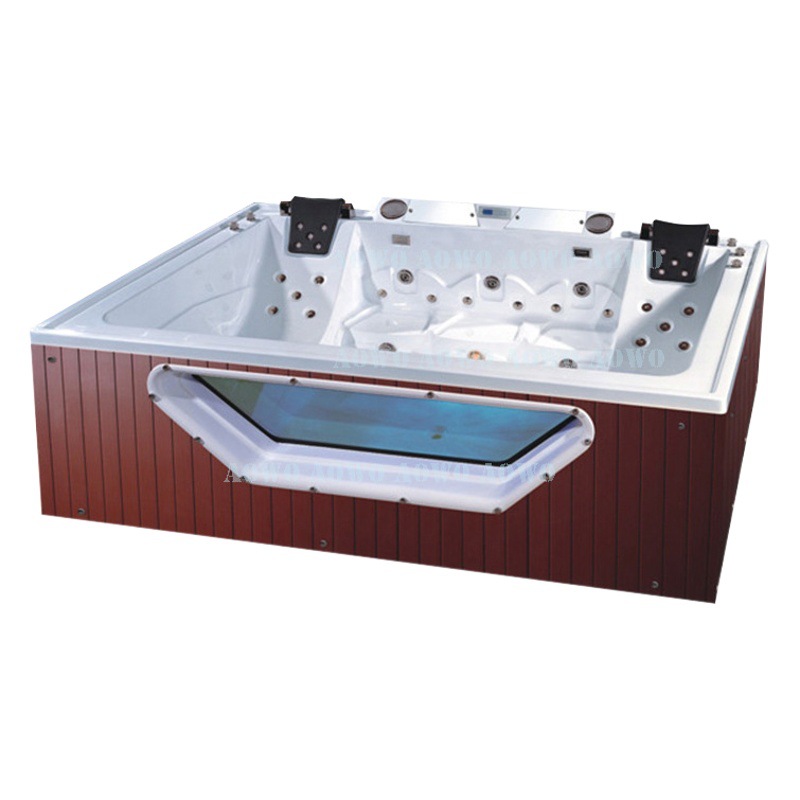 Bañera de masaje al aire libre ingeniería piscina temperatura constante calefacción jardín baño Spa surf bañera 2900m