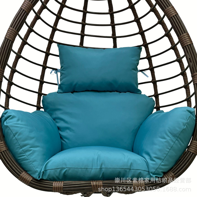 Al Aire Libre impermeable protector solar extraíble cesta estera columpio Nido de Pájaro silla cojín impermeable cesta