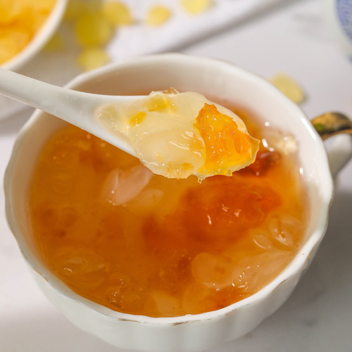 Chunzitan Saponin Glass Jar 100g, Peach Resin Snow Bird Nest Saponin Combo Glass Jar Set, Dropshipping