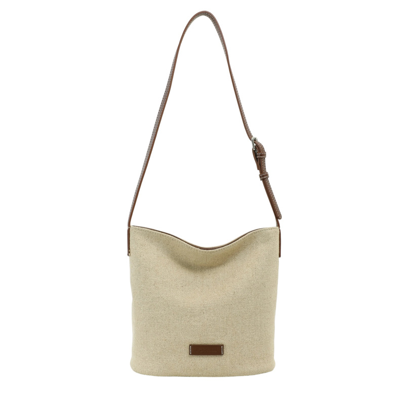Nicho Zhong lazy bolso mujer 2026 nuevo estilo coreano simple mochila de hombro de viaje ocio tote bolso de cubo image 8