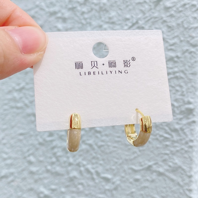 Liyin/Libeliying カラフルなオイルドリップシリーズ ニッチデザイン 高級感 おしゃれな雰囲気 イヤリング イヤリング|undefined