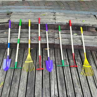 Children's Beach Shovel, Gardening Toy, Small Shovel, Performance Flower Hoe, Garden Tool Four-Piece Set, Rake