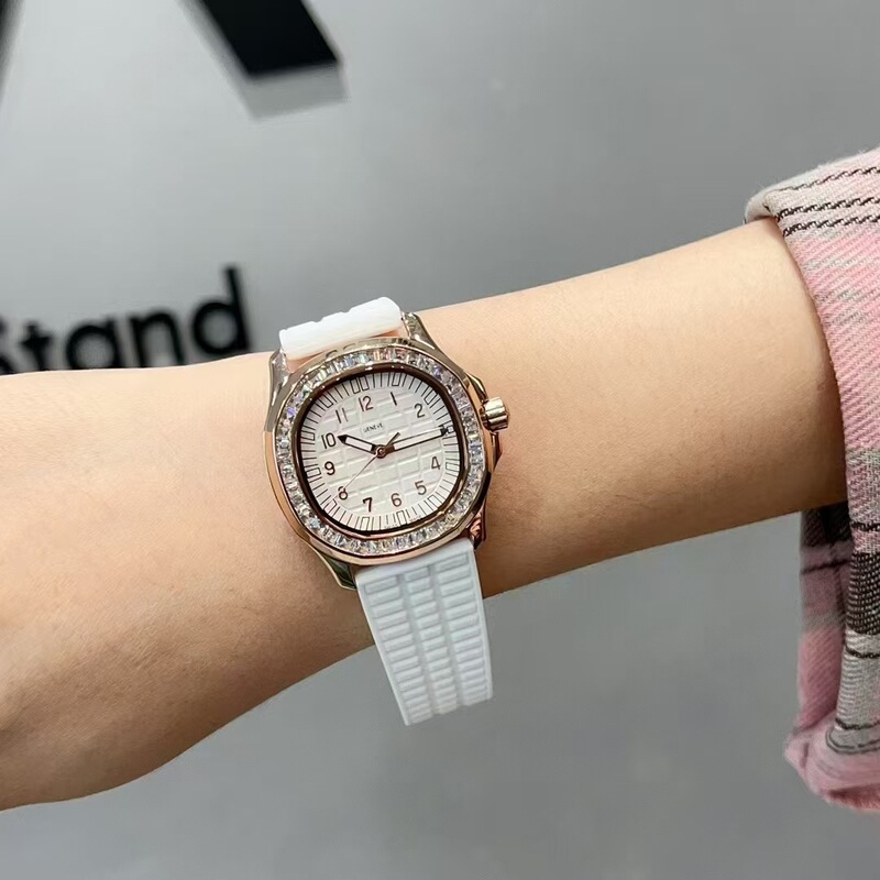 Arf Factory High-Quality Men's and Women's Cross-Border E-Commerce Pp Nautilus Grenade Watch Women's White Strap Swiss Quartz