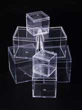 正方形化妆品喜糖糖果盒子礼品收纳Ps亚克力透明收纳盒昆虫养殖盒