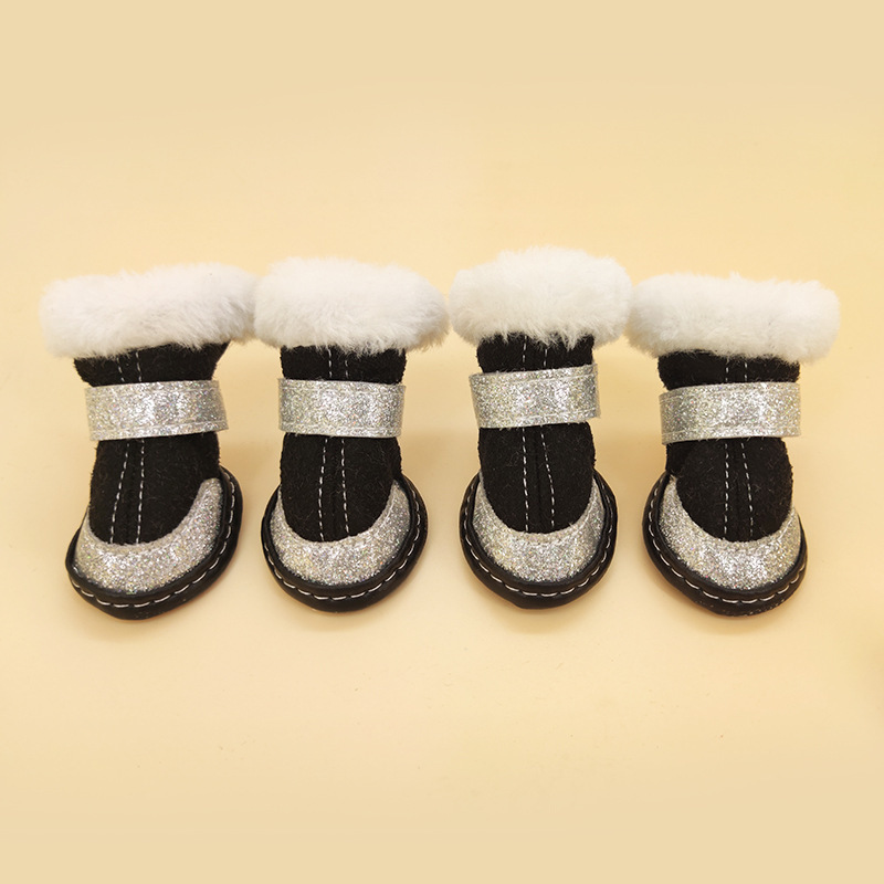 스팽글 스노우 부츠 [블랙]