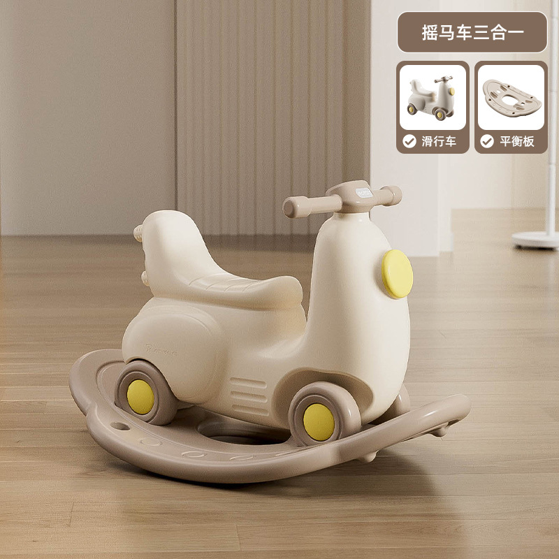 Juguetes para niños multifuncionales para bebés domésticos pequeños regalos de un aniversario para bebés varones trampolín mecedor carro