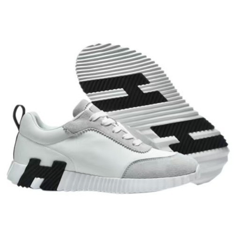 Putian shoes European station casual sneakers H brand mesh breathable leather casual sports trendy men's shoes wholesale running shoes