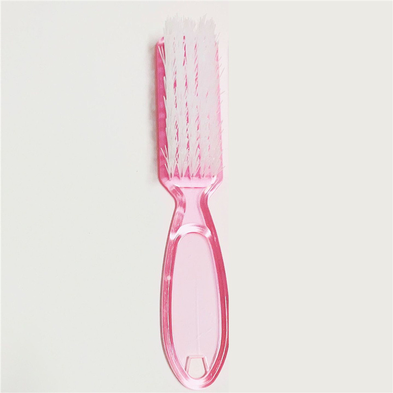 Fabricantes de suministro de cepillo de uñas de plástico translúcido pequeño cepillo de cuerno de buey cepillo de cuerno de cabra cepillo de uñas jugar herramientas de limpieza