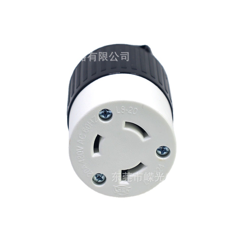 LK-7324 L8-20C 引挂式插座 20A 480V 母座 美规防脱落插座