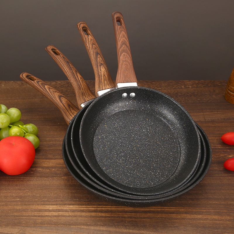 Maifan Stone Pan Non-Stick Pan Frying Pan Fry Pan Non-Fume Pan Household Pancake Frying Egg Pan Universal for Gas Induction Cooker