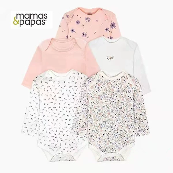 Мама и папа Мamas&papas производитель весна, осень и лето чистый хлопок детская одежда с длинным рукавом и коротким рукавом треугольник хамер 5 предметов сумка