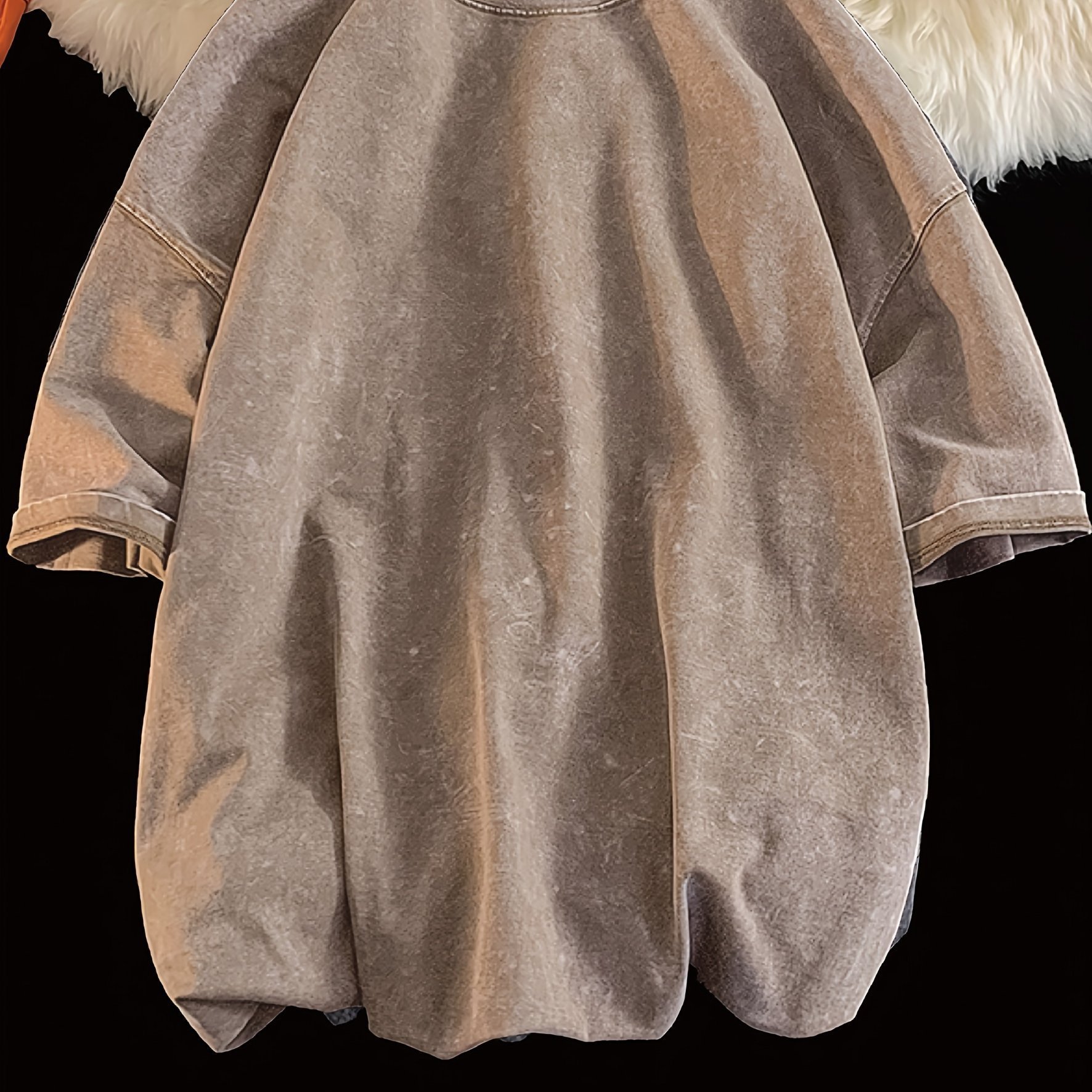 2025 New Foreign Trade Independent Station Loose Comfortable Washed Old T-shirt Loose Comfortable Top