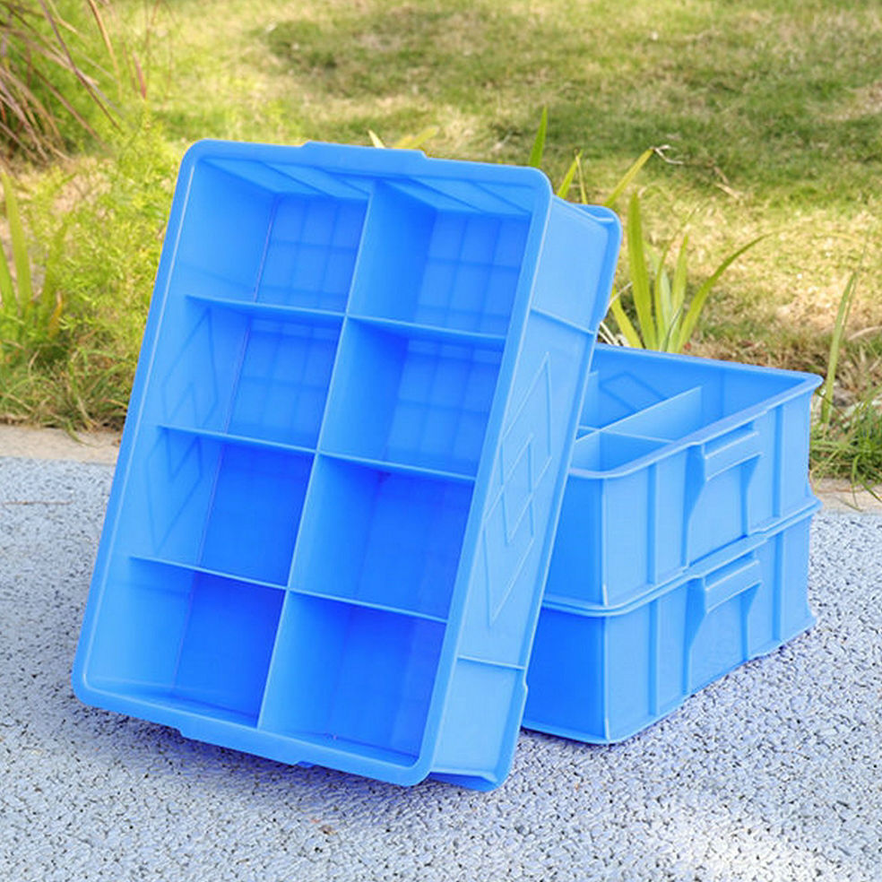 10格12格20格塑料周转箱分格箱塑胶物料分隔盒仪表盒五金分类工具