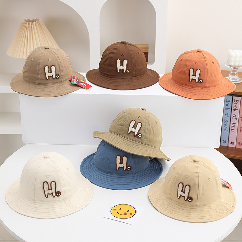 Sombreros para niños coreanos primavera y otoño lindos sombreros de pescadores de bebés variados para niños niñas sombreros de bañera al aire libre