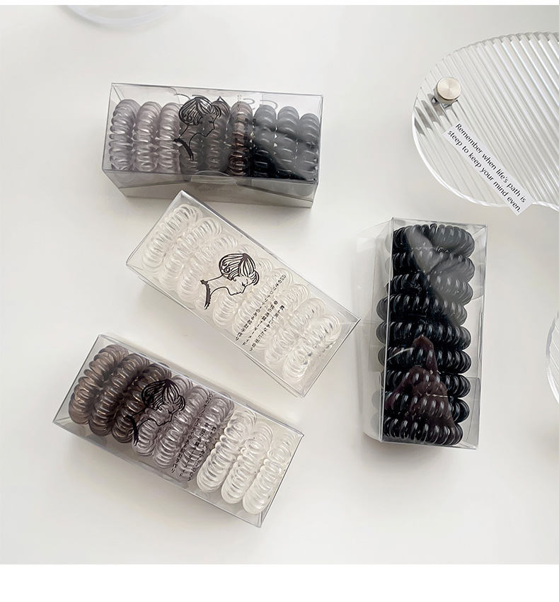 Simple Style Solid Color Resin Hair Tie display picture 5