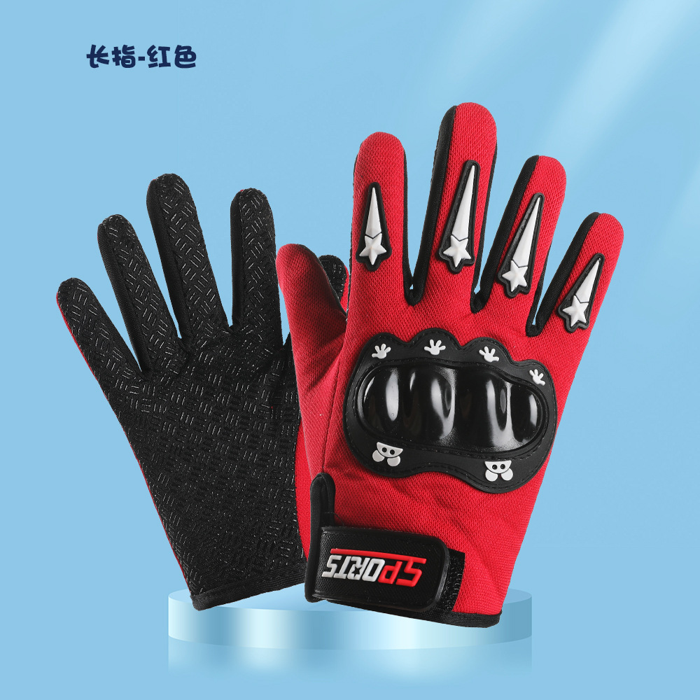 Guantes de medio dedo para niños, guantes protectores tácticos de ciclismo al aire libre con carcasa dura para niños mayores y niños, guantes deportivos para motocicleta y patinaje