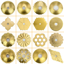 仿古纯铜垫片平垫圈异形拉手底片老式古典黄铜古建家具铜配件