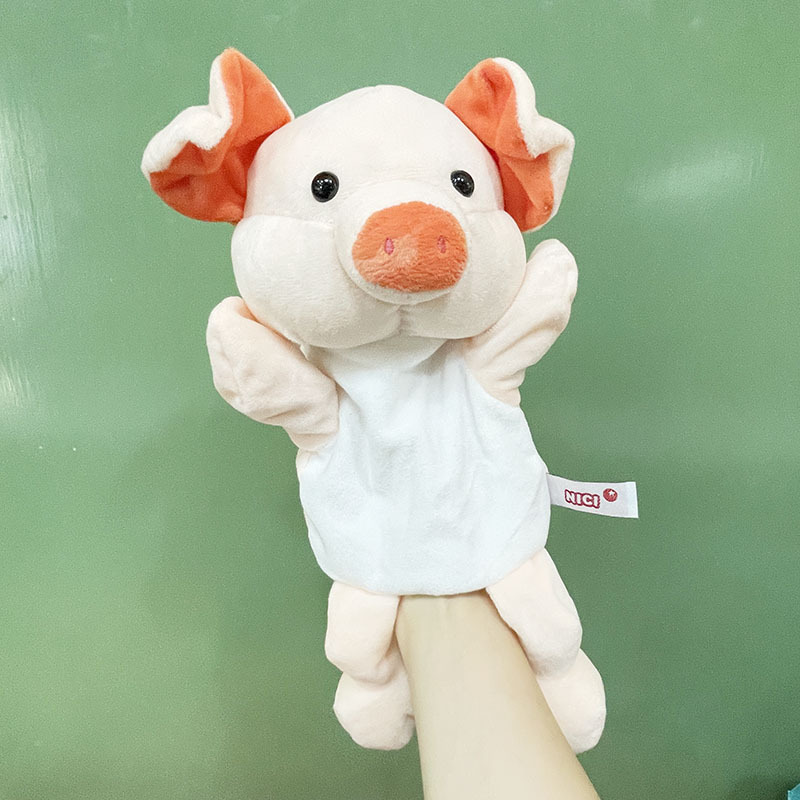 Boca abierta marioneta juguete dibujos animados selva animal kindergarten clase muñeca niños comodidad peluche juguete León