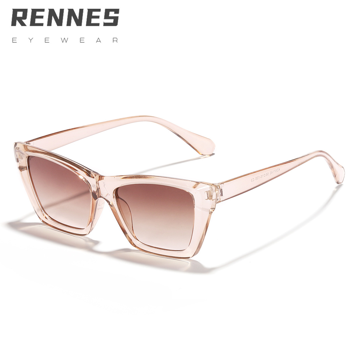 Haili mismo estilo CAT EYE sunglasses mujeres de alto grado cara grande que adelgaza Beat gafas de sol cuadradas europeas y americanas 97140