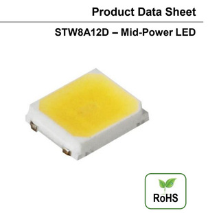SEOUL SEOUL LED lamp beads 2835 STW8A12D 0.5W 3v 2700~7000K color temperature 80 display