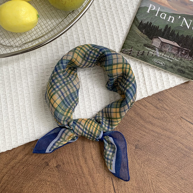 Pañuelo pastoral femenino de verano nuevo estilo cintura pequeña bufanda cuadrada bufanda de seda sensación de alta calidad suave cuello bufanda pequeña chal al por mayor