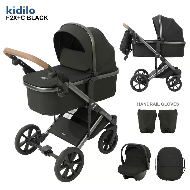 Детские прогулочные коляски Kidilo High Landscape: сидение и лежание, двухсторонний, легкий, 3-в-1 карманный автомобиль, оптовая закупка