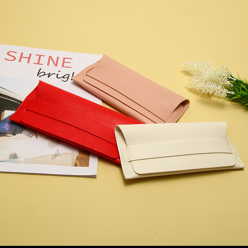 Nuevo tamaño libre al por mayor caja de gafas cassette portátil gafas de sol caso gafas suave bolsa al por mayor