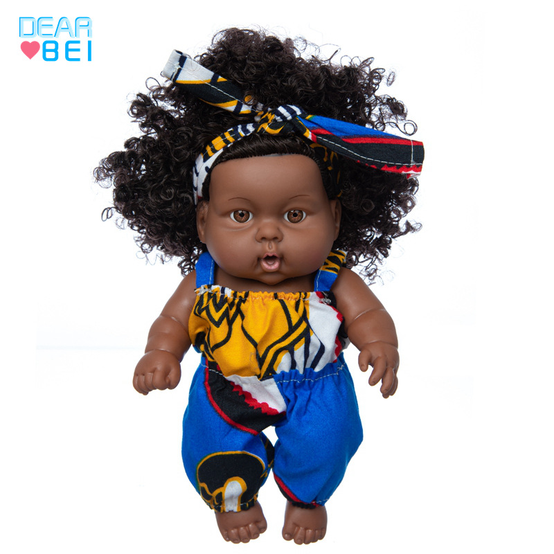 8-pulgadas muñeca chica americana de goma suave muñeca renacida muñeca de simulación bebé vinilo muñeca de juguete