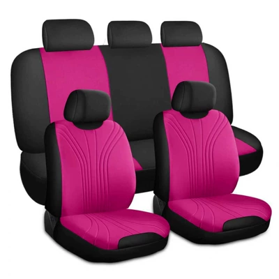 Universal seat cover — Temu Meike Duo Russia - rose-red-2-piece-set-single-seat