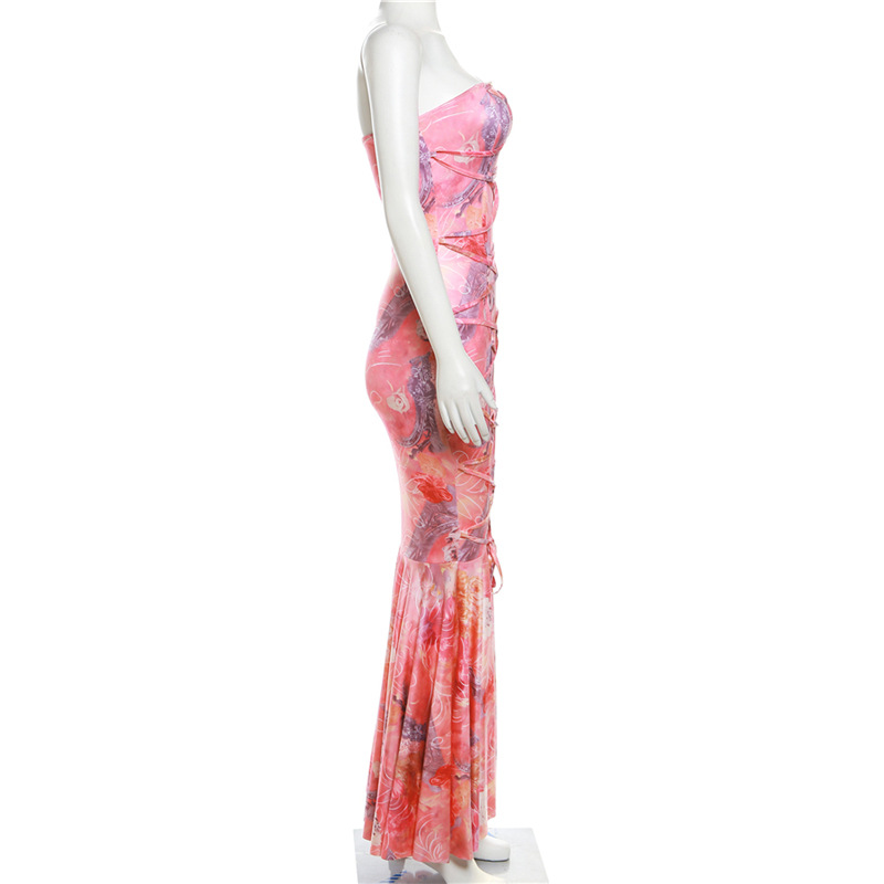 Title 7, Gebonden slim-fit fishtail-jurk voor dames