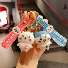 創意的な漫画の吉伊卡わぁの鍵はかわいい公仔のかばんを掛けて車の鍵のチェーンの子供機のブラインドの箱の贈り物を掛けます。