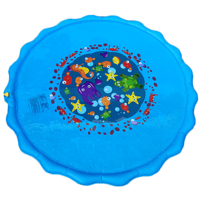Transfronterizo en Stock juego de agua al aire libre para niños estera de rociado de agua estera de rociadores redondos inflables de PVC estera a prueba de salpicaduras al por mayor
