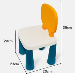 椅子靠背防摔小板凳塑料椅积木桌椅家用餐椅防滑